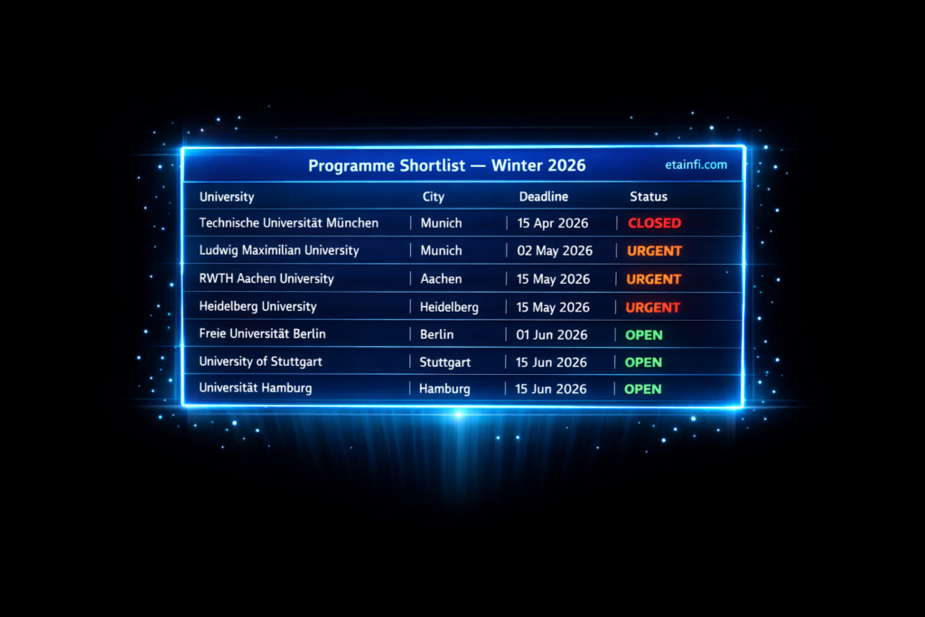 Germany Admission Deadlines Are Not What Most Students Think